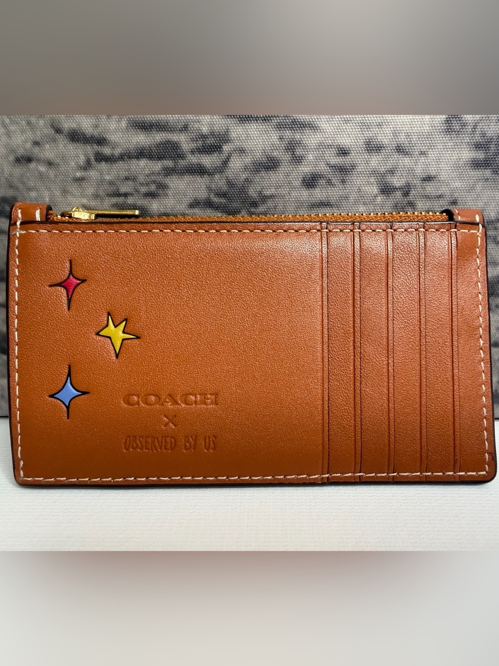 EUC Coach x Observed by Us Rocket Zip Card Case Leather CK173 VHTF Rare - Picture 2 of 5